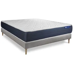 Actisom Ensemble Matelas Ressorts Ensaches Et Memoire De Forme Actifle... pas cher