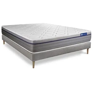 Comparateur de prix : Actisom Ensemble Matelas Ressorts Ensaches+Memoire De Forme Actiflex Z...