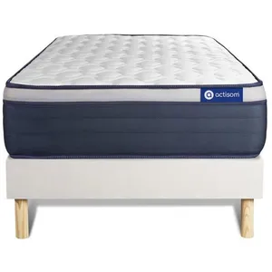 Actisom Ensemble Matelas Ressorts Ensaches+Memoire De Forme Actiflex M... pas cher
