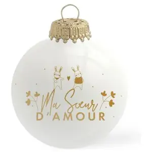 Baubels Boule de Noël Ma Soeur d'Amour pas cher