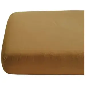 Kadolis Drap housse satin de coton bio Ambre (60 x 120 cm) pas cher
