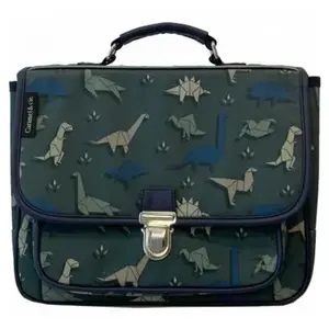 Cartable Dinogami 32 cm Kaki pas cher
