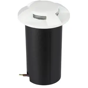 SILAMP Spot led Extérieur Encastrable IP67 DC12V 1W 4 Faisceaux Blanc -Vendu parmanomano