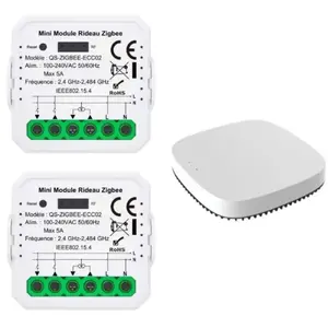 Silamp - Module Interrupteur pour Volet Roulant Zigbee (2 pièces) + passerelle Zigbee pas cher