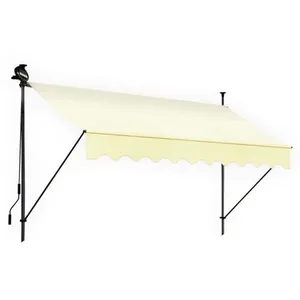 BLUMIE Store banne 200x150 cm avec éclairage led et manivelle - Couleur:Beige pas cher
