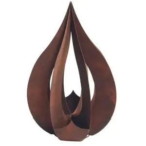 JARDINEX Déco jardin goutte métal rouillé - Rouille 120 cm pas cher