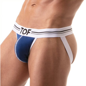 Jockstrap FRENCH Bleu bleu XL pas cher