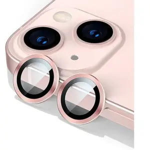 SINO SHEEN Film protection Protection caméra contour aluminium rose pour Iphone 13 pas cher