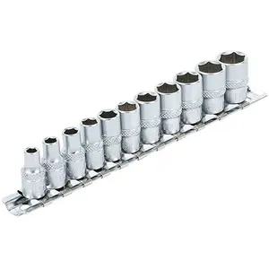 11 douilles standard carre 1/4 aux pouces 6 pans bgs de 3/16 à 1/2 pas cher