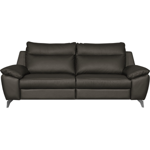 Canapé taille 3 places avec 2 relax en 100% tout cuir épais de luxe it... pas cher