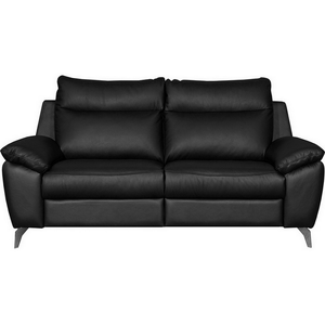 Canapé Taille 2 Places Avec 2 Relax En 100% Tout Cuir Épais De Luxe It...