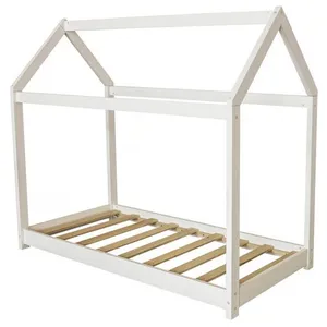 Lit Cabane Pour Enfant "Camilla" - 140 X 70 Cm - Blanc