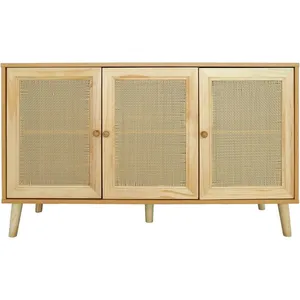 Buffet style cannage Neuille - 120 x 40 x 71.5 cm - Beige