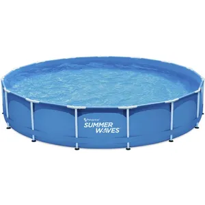 Piscine tubulaire ronde Annie   457 x 457 x 084 m - Bleu pas cher