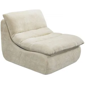 Comparateur de prix : Chauffeuse en tissu texturé Candela - 81 x 96 x 75 cm - Beige