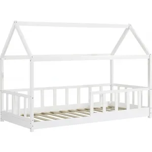 Lit cabane pour enfant Mila - 90 x 190 cm - Blanc