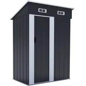 Comparateur de prix : Abri de jardin métal porte coulissante Memphis - 148 m² - Gris