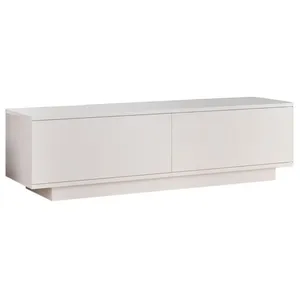 Comparateur de prix : Habitat et jardin Meuble TV en bois "FN1" - 140 x 35 x 38 cm - Blanc