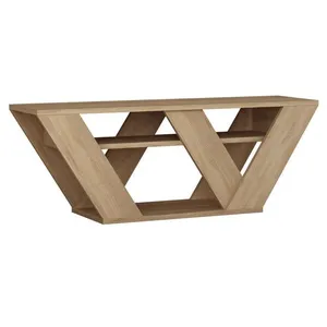 Comparateur de prix : Meuble TV en bois Pipralla - 110 x 30 x 40 cm - Chêne