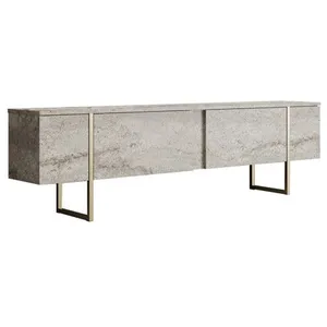 Comparateur de prix : Meuble TV en bois Luxe - 180 x 30 x 50 cm - TravertinOr