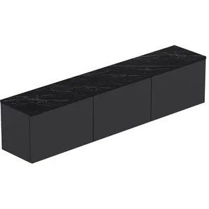 Meuble TV en bois Neon - 160 x 32 x 35 cm - Anthracite pas cher