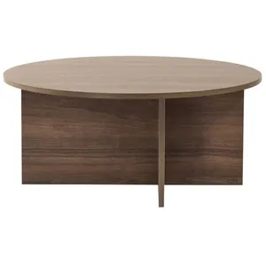 Comparateur de prix : Table basse en bois Soleil - 90 x 90 x 40 cm - Noyer