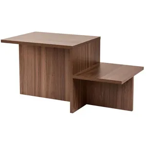 Table basse en bois Harmony - 80 x 40 x 40 cm - Noyer pas cher
