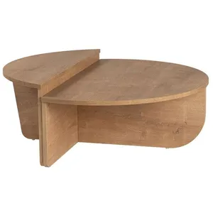 Comparateur de prix : Table basse en bois Orion - 90 x 60 x 30 cm - Chêne miel
