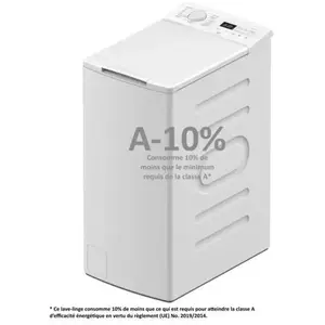 Lave-linge top - CONTINENTAL EDISON CELL712TW - 7 kg - Induction - 40 ... pas cher