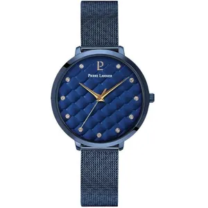 Montre Femme PIERRE LANNIER GRACE en Acier Bleu - Quartz - Verre minéral - Chic pas cher