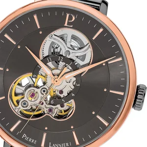 Comparateur de prix : Montre Femme PIERRE LANNIER - Acier Gris - Automatique - Verre minéral - Analogique