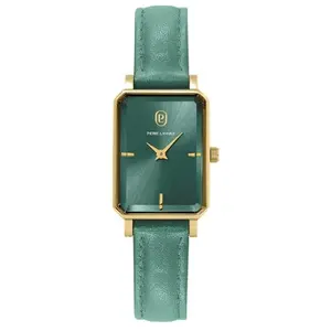 Montre Femme ARIANE Doré Cadran Vert Bracelet Cuir Vert 12 MM pas cher