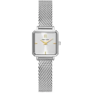 Montre femme bracelet acier - Pierre Lannier - Montre femme Pierre Lannier Léonor maille milanaise pas cher