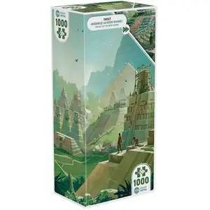 Puzzle 1000 pièces Iello Twist Ancient Pyramids pas cher