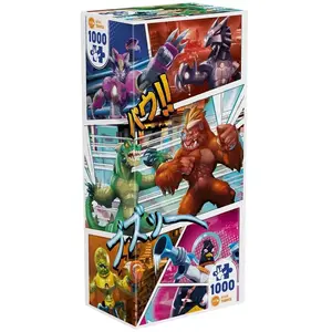 Iello Puzzle UNIVERSE - 1000 pièces - Dessins animés et BD - Régis Torres - Monstres charismatiques pas cher
