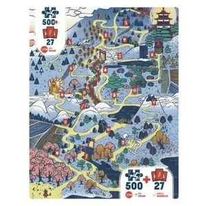 Puzzle 500 pièces Iello Play Forêt pas cher