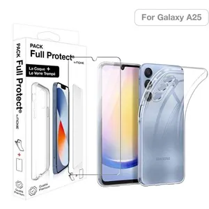 Comparateur de prix : Pack protection complète écran en verre trempé Moxie + coque pour Sams...