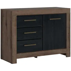 Buffet 1 porte 3 tiroirs Petits-meubles - Adam - 112 x 45 x 85cm - Boi... pas cher