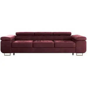 Canapé convertible Petits meubles - Wilson - 275 x 100 x 69cm - Bordea... pas cher