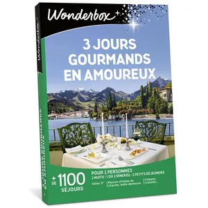Coffret cadeau Wonderbox 3 jours gourmands en amoureuxVendu parcdiscount