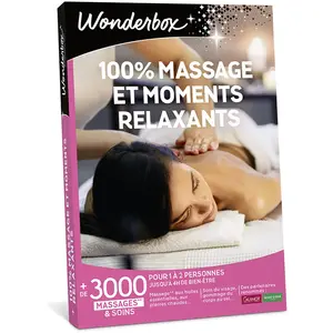Coffret cadeau Wonderbox 100% Massage et moments relaxants pas cher