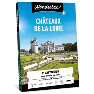 Coffret cadeau Wonderbox Châteaux de la Loire Visite pour 2 personnes pas cher