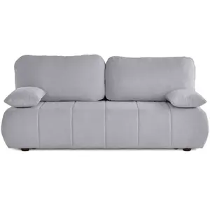 BESTMOBILIER Harper - canapé 3 places convertible avec coffre en tissu texturé - Gris pas cher