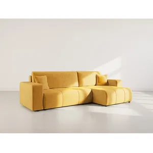 BESTMOBILIER Nicole - Canapé d'angle réversible 5 places convertible a... pas cher