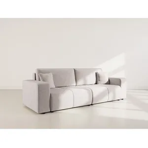 BESTMOBILIER Nicole - Canapé droit 3 places convertible avec coffre en... pas cher