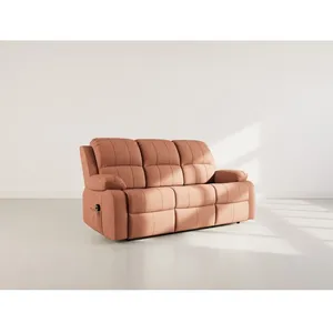 BESTMOBILIER Armand - Canapé 3 places relax électrique en velours côte... pas cher