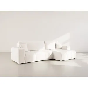BESTMOBILIER Nicole - Canapé d'angle réversible 5 places convertible a... pas cher