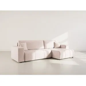 BESTMOBILIER Nicole - Canapé d'angle réversible 5 places convertible a... pas cher