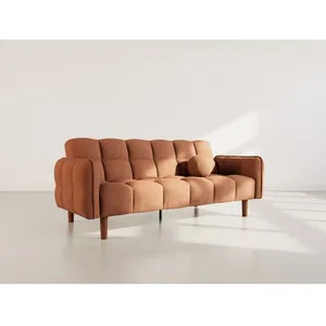 BESTMOBILIER Adam - Canapé convertible clic-clac 2 places bubble en ti... pas cher