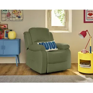 Armand - fauteuil relax électrique en velours côtelé - Vert pas cher